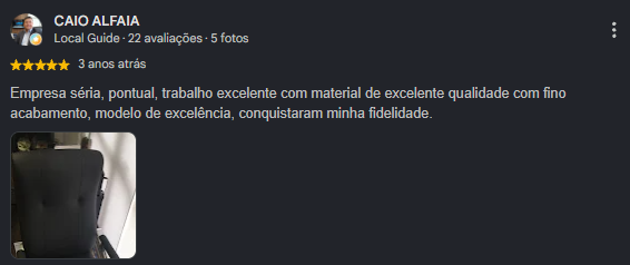 Depoimento de cliente