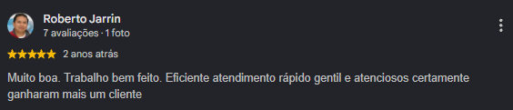 Depoimento de cliente